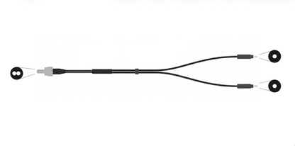 1 to 2 Fan Out, Multimode Fiber Optic Bundle (Y Shape)