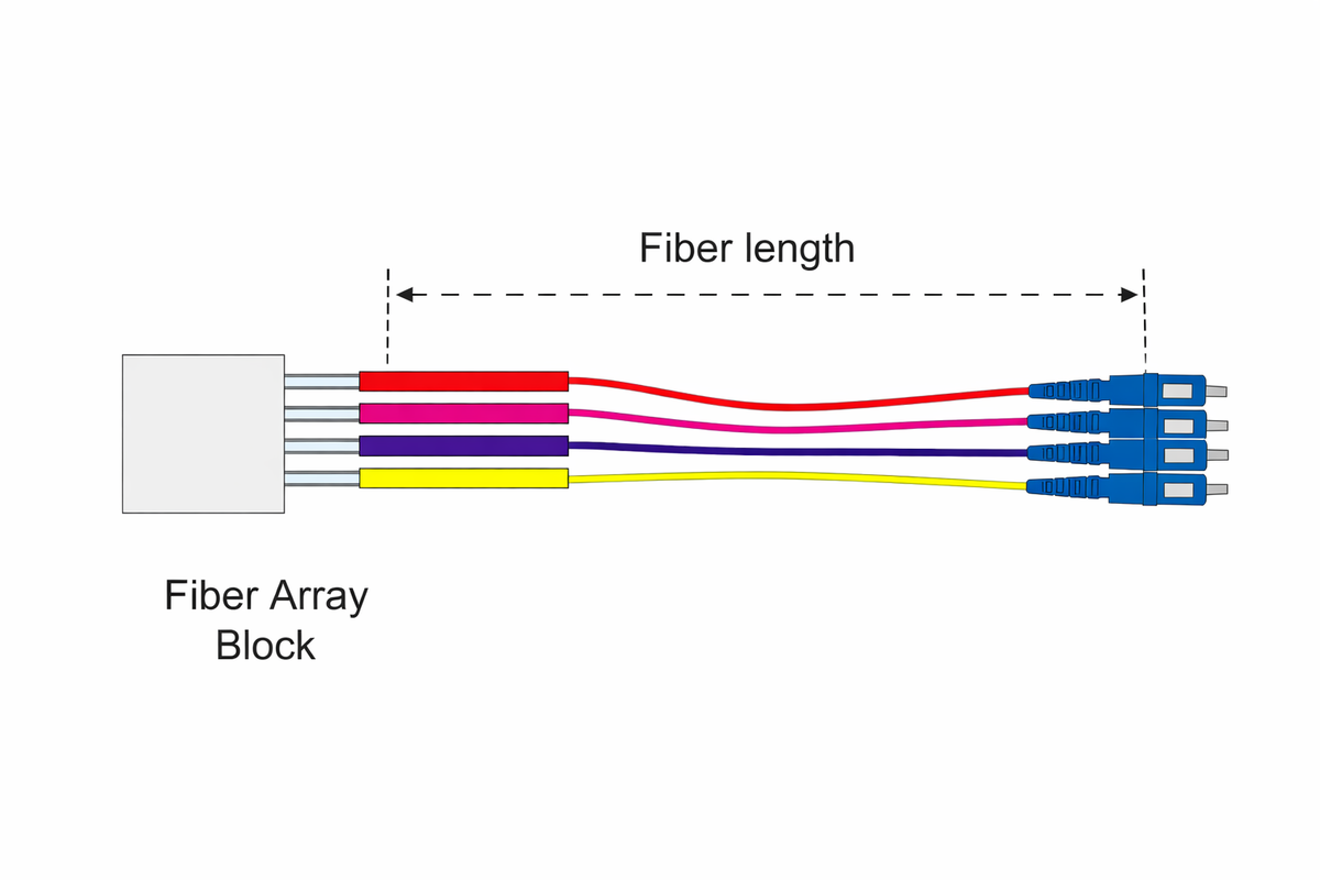 1D Fiber Array (1DFA) | SZPHOTON Custom Fiber Arrays – SZPHOTON ...