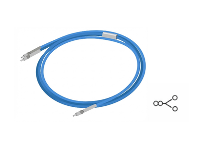 1 to 2 Fan Out, Multimode Fiber Optic Bundle (Y Shape)