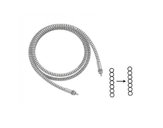 Linear to Linear Fiber Optic Bundle